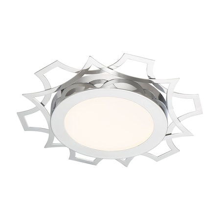 Designers Fountain Edge Lit LED 12 Inch Flush Mount Ceiling Light LED1279-CH